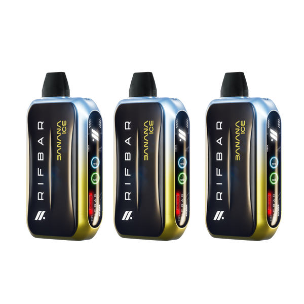 Rifbar Banana Ice Turbo - X Disposable Vape (Pack of 3)