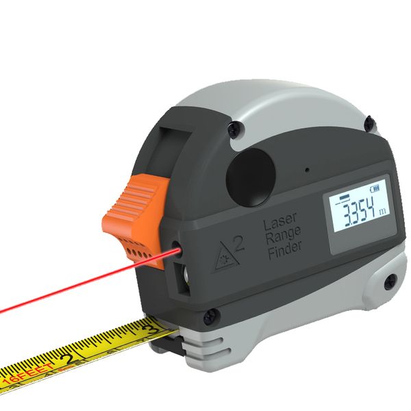 Laser Steel Tape Measure 5-Meter Tape Measure And Infrared 40m Rangefinder