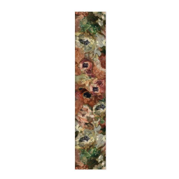 Earth Tone Water Painte Flowers Table Runner by Mark van Vuuren