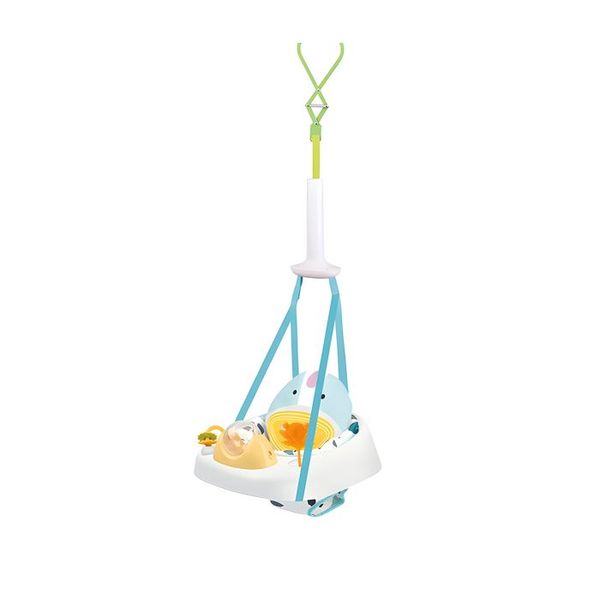 2-in-1 Baby Doorway Jumper &amp; Floor Activity Seat with Feeding Tray
