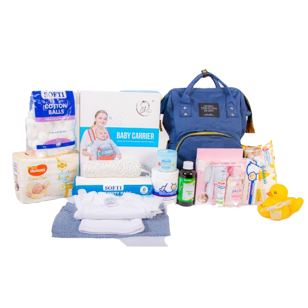 Hospital Bag with Baby Carrier- Huggies Diapers