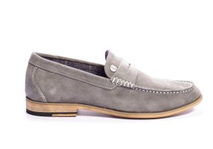 Enrico Coveri -Men's Seude Moccassinos V 1.0 - Grey