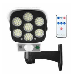 Solar Sensor Security Light &amp; Dummy Camera with Remote