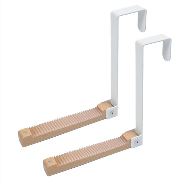 2 Pack Over Door Drying Rack Foldable Over Door Hanger Black