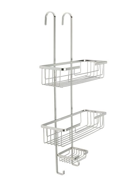 Hook-Over Stainless Steel Shower Caddy