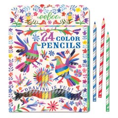 eeBoo Oaxaca Birds 24 Colour Pencils