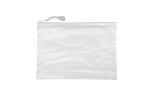 A5 Transparent Mesh Zipper Bag - Waterproof Document Pouch -12 Mesh Bags