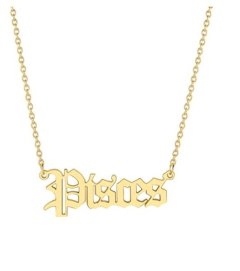 Pisces Horoscope Birth Star Sign Zodiac Astrology Necklace Birthday Gift