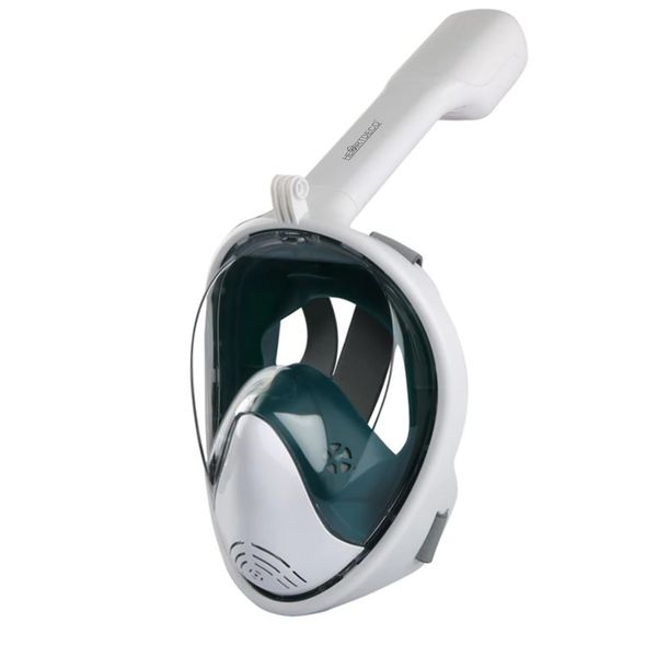 Full Face Anti-Fog-Leak Snorkel Diving Mask with GoPro Mount-L