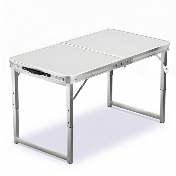 Topika - Foldable Table 1.2M, Adjustable Folding Table, Camping Desk