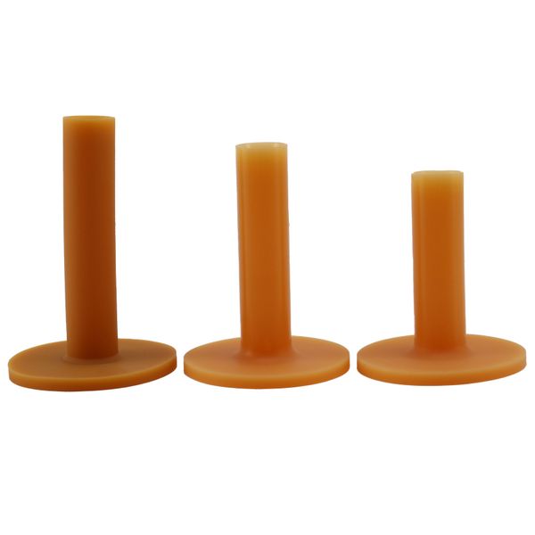 3 Piece Golf Tees Coffee Durable Tee Driving Range 60/ 70/ 80 Mm