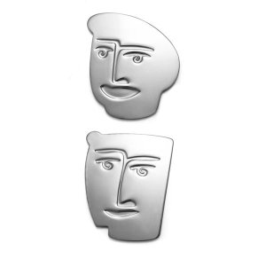Carrol Boyes - Coaster - Set Of 2 - Face-Off