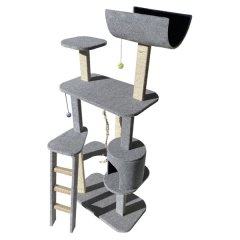 Scratzme - The Ritz Premium Scratching Post - Light Grey &amp; Black