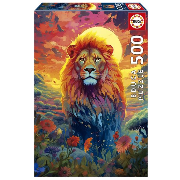 Educa Majestic Lion Stare Puzzle (1x500 Piece)