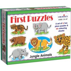 First Puzzles - Jungle Animals Educational Game