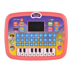 Kids Educational Piano &amp; Alphabet Keyboard Learning Computer Tablet - Pink