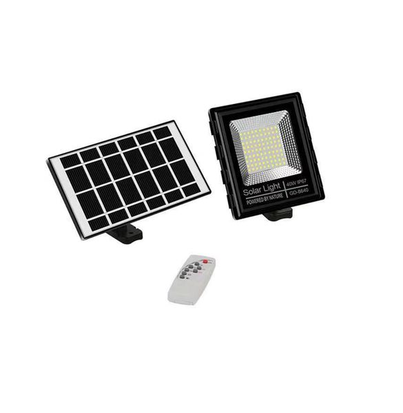 GD-8625 Outdoor Solar LED Flood Light With Remote - 25W