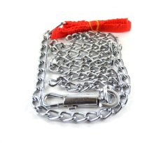 Dog Lead Chain with Nylon Handle 1,2m x 2mm - 2 Pack