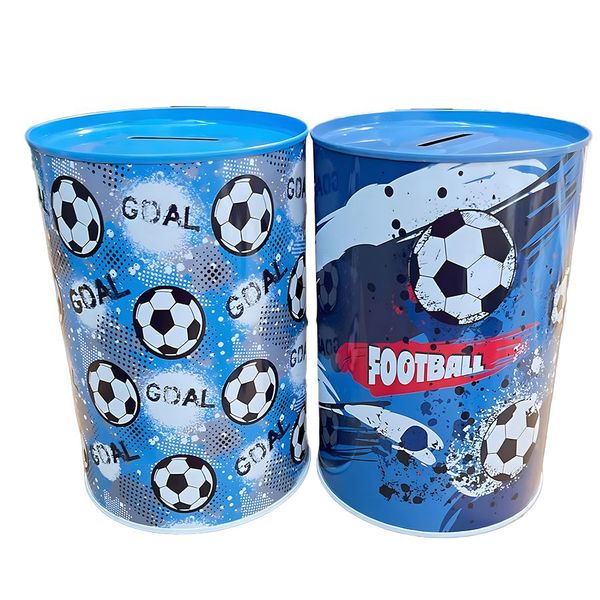 Small Football Themed Coin Collecting Piggy Bank In 2 Designs
