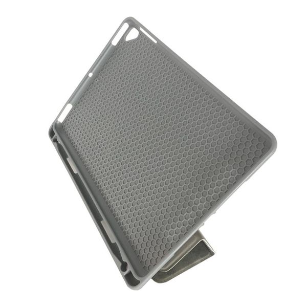 Smart TPU Case Cover With Pencil Holder For iPad-9.7 inch (Grey)