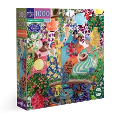 eeBoo Square Family Puzzle - Garden Party: 1000 Pieces