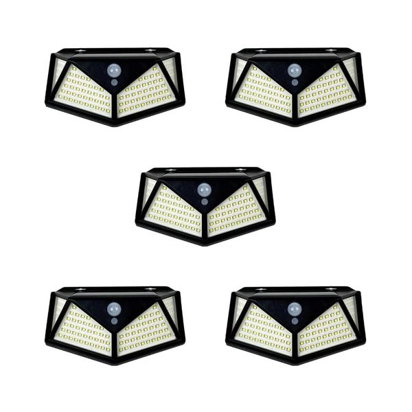 100LED 20Watt Solar Light with Motion Sensor Pack of 5 Units