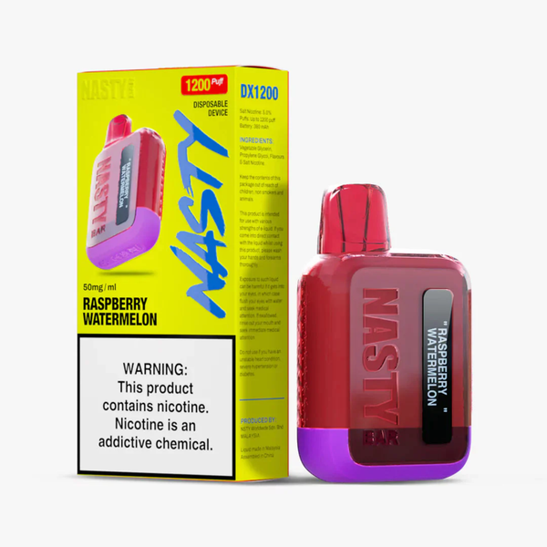 Nasty 1200 Puffs Raspberry Watermelon 50 mg