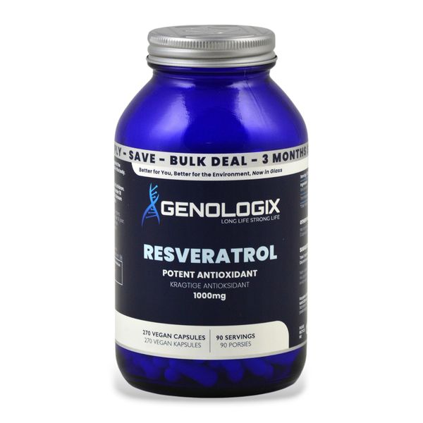 Genologix - Resveratrol 1000mg (BULK 90 Days Supply)