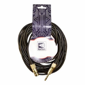 Kentech microphone cable mic091-10m xlr female-6.35mm mono jack 10m