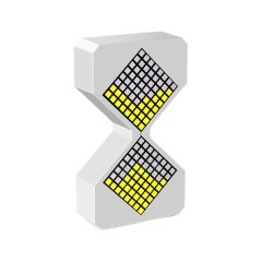 Gravity-Sensing Desktop LED Electric Timer - White