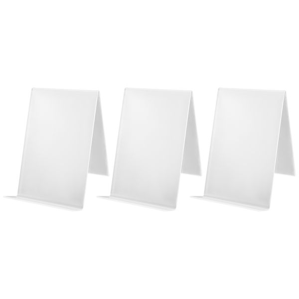 3 Pcs Acrylic Book Stand,Clear Acrylic Display Stand, Clear Holder 100x115x