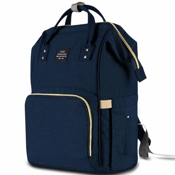 Optic multifunctional diaper bag waterproof-Dark blue