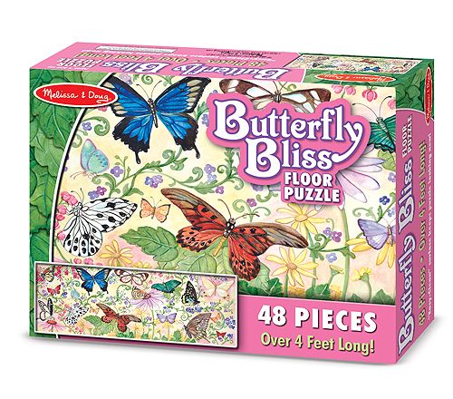 Melissa &amp; Doug Butterfly Bliss Floor Puzzle - 48 Piece