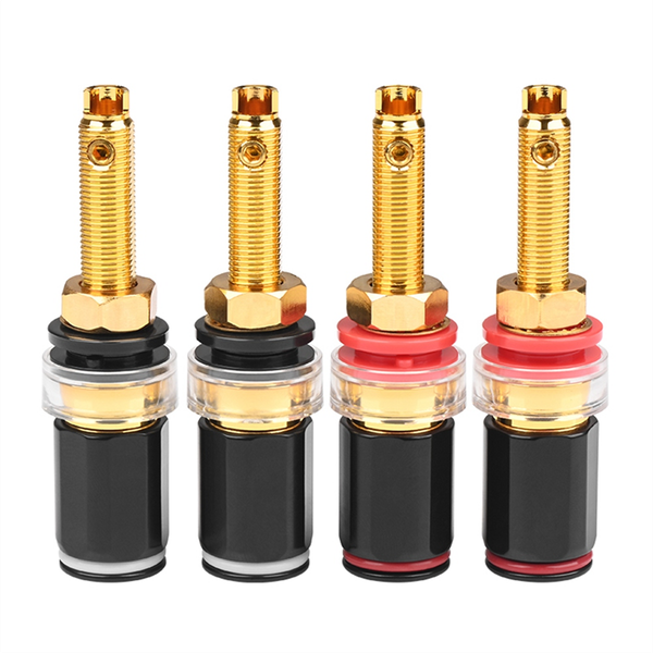 Hifi Speaker Terminal Binding Post Pure Copper Gold Plated Amplifier