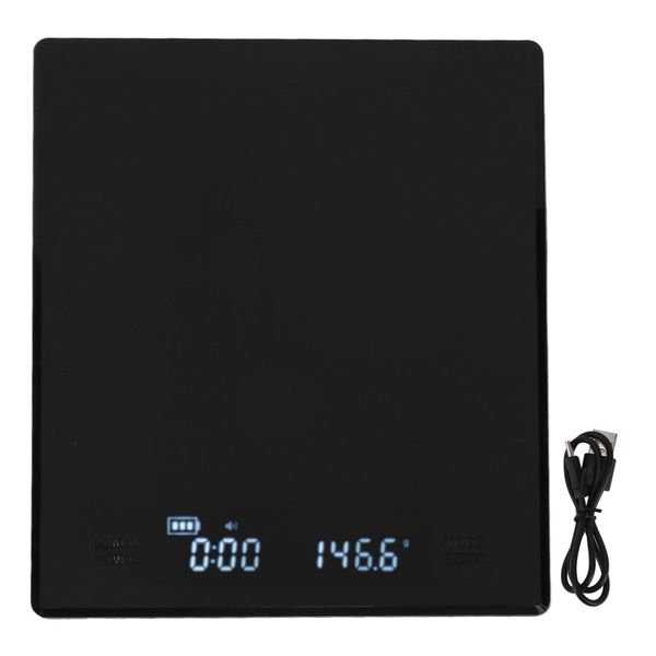 Digital Coffee Scale with LED Screen 200mAh 3Kg 0.1g Timer Auto Power Off