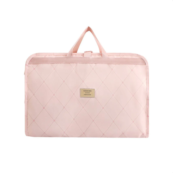 Hanging Hook Handbag Foldable Travel Storage Cosmetic Bag Pink