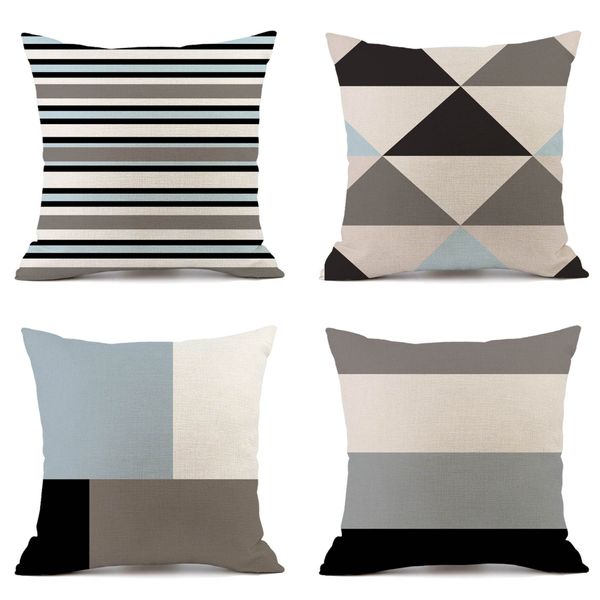4 Piece Pillow Covers Couch Pillow Covers Cushion Case Square Pillowcase
