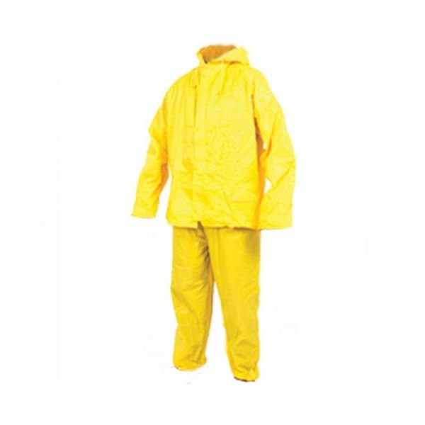 Rainsuit Rubberised Nylon Xl Yellow