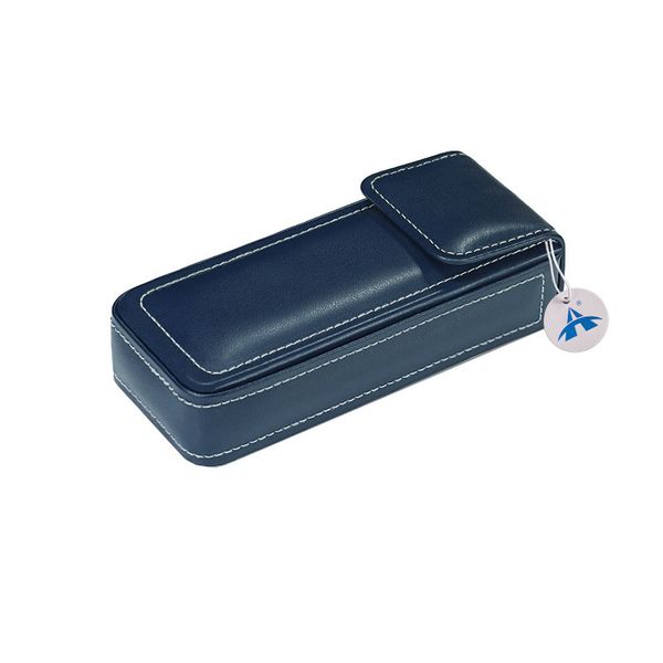 ALANES PU Leather Hard Shell Eyeglass Case for Men Women