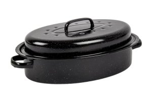 Kaufmann - Enamel Coated Oval Pan with Lid - 5 Litre