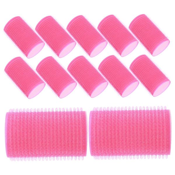 12Pcs Self Adhesive Hair Curlers Flexible Hair Sponge Rollers for Women