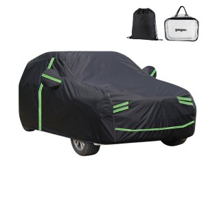 GagaFast Black Shield Car Cover All Weather Proof UV Protection Windproof