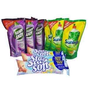 Sunlight Liquid, Sta-Soft and Handy Andy 9 pack.