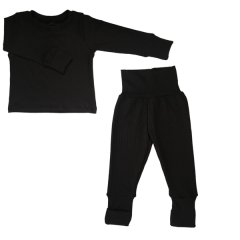 Baby/Toddler/Kids Pajamas - Foldover Cuffs - Rib - Botanic Green