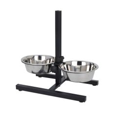 Adjustable Pet Bowls Set with Stand - Ideal for Pets of All Sizes