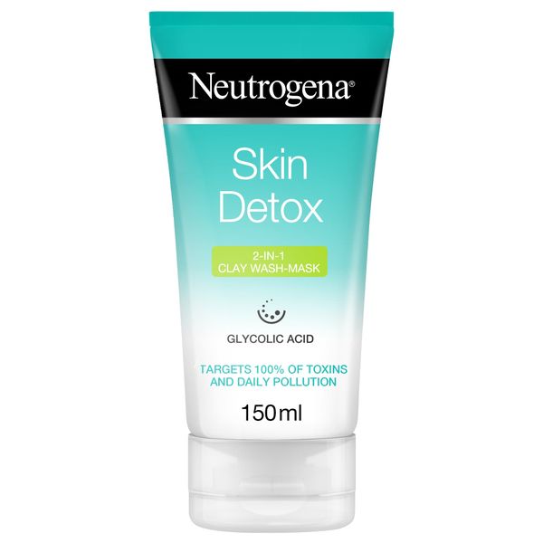 Neutrogena, Skin Detox, 2-IN-1 Clay Wash-Mask, 150ml