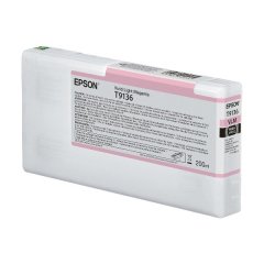 Epson 9136 Vivid Light Magenta Ink Cartridge, 200ml For SureColor SC-P5000