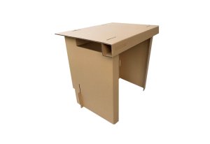 QuickDesk Cardboard Desk Workstation - Large (800x600x750mm)