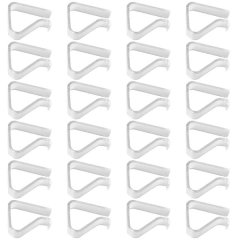 24Pack Clear Tablecloth Clips Plastic Transparent Table Cloth Holder Clamps