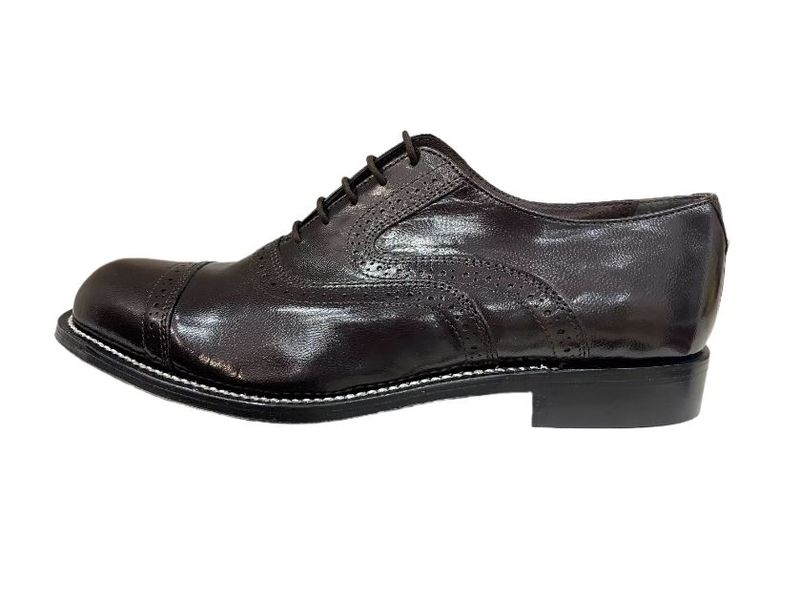Barker - Mens Leather Lace up Brown Shoes